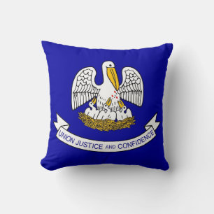 Deelstaat Louisiana Vlag Amerikaanse MoJo Pillow Kussen