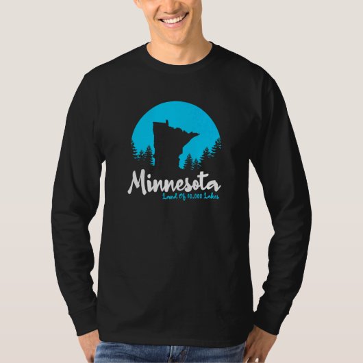 Deelstaat Minnesota: 10000 meren T-shirt (Voorkant)