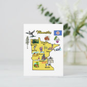 Deelstaat Minnesota, Verenigde Staten, grote stede Briefkaart (Staand voorkant)