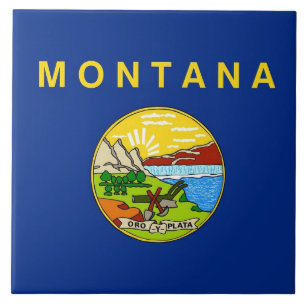 Deelstaat Montana Vlag Tile Tegeltje