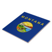 Deelstaat Montana Vlag Tile Tegeltje (Zijkant)