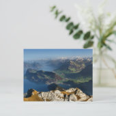 Deelstaat Nidwalden in Zwitserland van Mount Pilat Briefkaart (Staand voorkant)