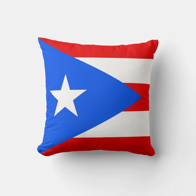 Deelstaat Puerto Rico Vlag Amerikaanse MoJo Pillow Kussen (Voorkant)