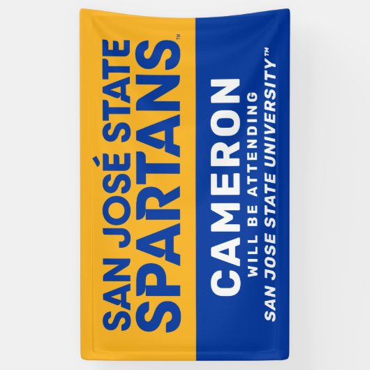 Deelstaat San Jose | Afstuderen aanwezig Spandoek (Verticaal)