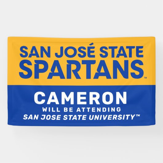 Deelstaat San Jose | Afstuderen aanwezig Spandoek (Horizontaal)