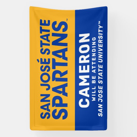 Deelstaat San Jose | Afstuderen aanwezig Spandoek (Verticaal)