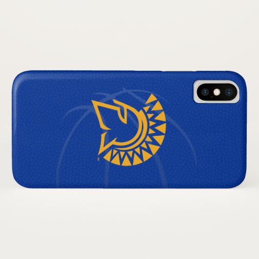 Deelstaat San Jose Spartans: Basketball Case-Mate iPhone Case (Achterkant (horizontaal))