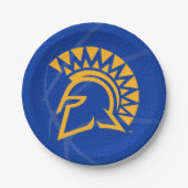 Deelstaat San Jose Spartans: Basketball Papieren Bordje (Voorkant)