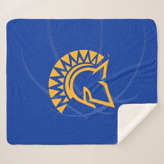 Deelstaat San Jose Spartans: Basketball Sherpa Deken (Voorkant (horizontaal))