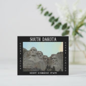Deelstaat South Dakota Mount Rushmore Briefkaart (Staand voorkant)