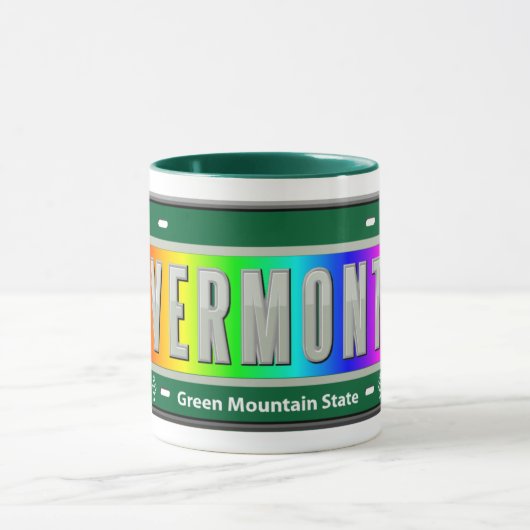 Deelstaat Vermont Rainbow Mok (Midden)