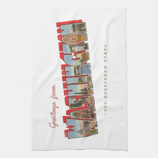 Deelstaat Washington (5) Theedoek (Verticaal)