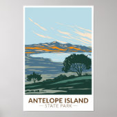 Deelstaatpark Utah  op het eiland Antelope Poster (Voorkant)