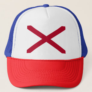 Deelstaatvlag Alabama, St Andrew Crimson Cross Trucker Pet