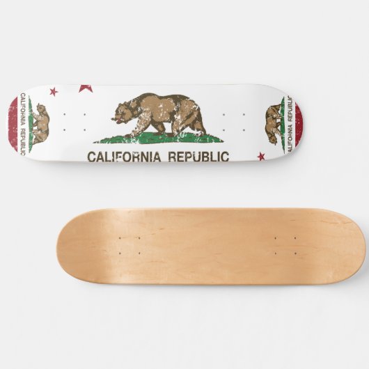 Deelstaatvlag Californië Persoonlijk Skateboard (Horizontaal)