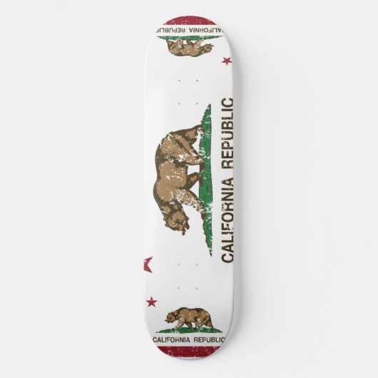 Deelstaatvlag Californië Persoonlijk Skateboard (Voorkant)