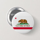 Deelstaatvlag Californië Ronde Button 5,7 Cm (Voorkant /achterkant)