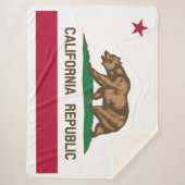 Deelstaatvlag Californië Sherpa Deken (Voorkant)