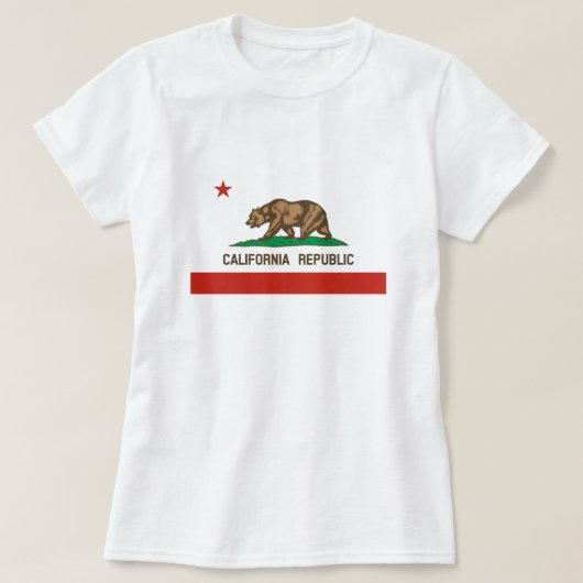 Deelstaatvlag Californië T-shirt (Design voorkant)