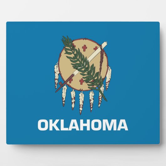 Deelstaatvlag Oklahoma Fotoplaat (Voorkant)