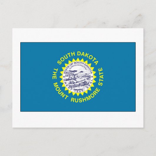 Deelstaatvlag Zuid-Dakota Briefkaart (Voorkant)