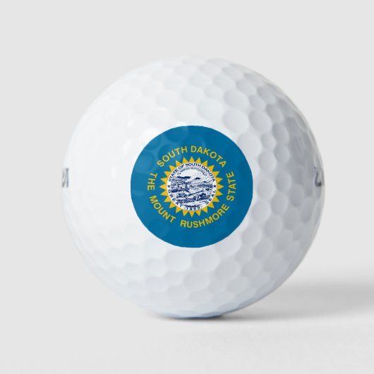 Deelstaatvlag Zuid-Dakota Golfballen (Voorkant)