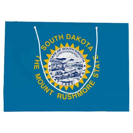 Deelstaatvlag Zuid-Dakota Groot Cadeauzakje (Achterkant)