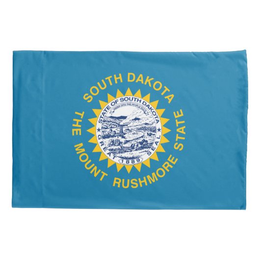 Deelstaatvlag Zuid-Dakota Kussensloop (Achterkant)