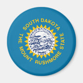Deelstaatvlag Zuid-Dakota Magneet (Voorkant)