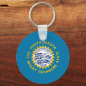 Deelstaatvlag Zuid-Dakota Sleutelhanger (Achterkant)