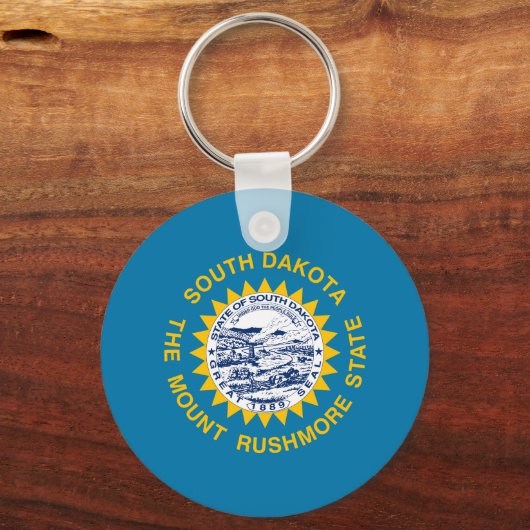 Deelstaatvlag Zuid-Dakota Sleutelhanger (Voorkant)