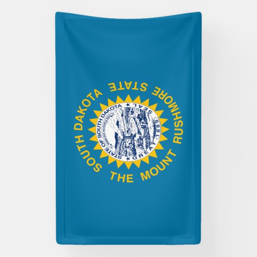 Deelstaatvlag Zuid-Dakota Spandoek (Verticaal)