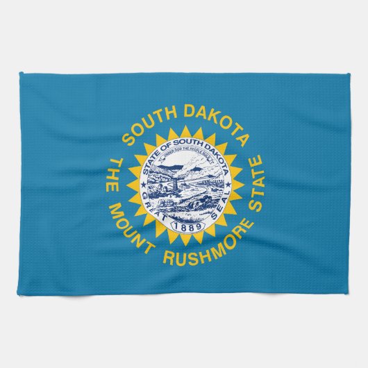 Deelstaatvlag Zuid-Dakota Theedoek (Horizontaal)