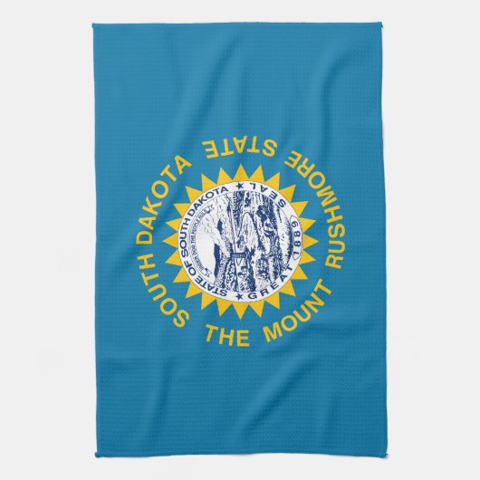 Deelstaatvlag Zuid-Dakota Theedoek (Verticaal)