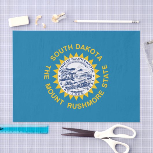 Deelstaatvlag Zuid-Dakota Tissuepapier (Craft)