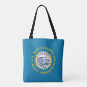 Deelstaatvlag Zuid-Dakota Tote Bag (Achterkant)