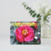 Deelstaatvlucht Alabama - Camellia Briefkaart (Staand voorkant)