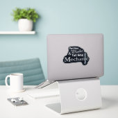 Deeltijd bestuurder, Voltijd monteur Sticker (Laptop op bureau)