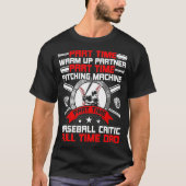 Deeltijd Opwarmpartner fulltime pap Baseball T-shirt (Voorkant)