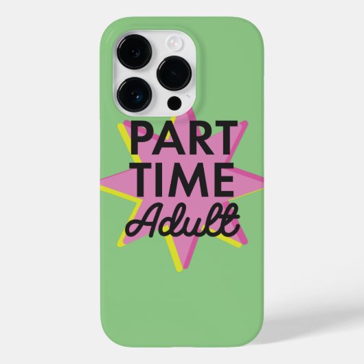 Deeltijd Volwassene Case-Mate iPhone Case (Achterkant)