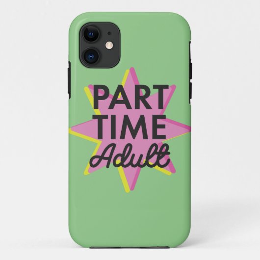 Deeltijd Volwassene Case-Mate iPhone Case (Achterkant)