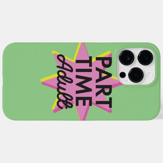 Deeltijd Volwassene Case-Mate iPhone Case (Achterkant (horizontaal))