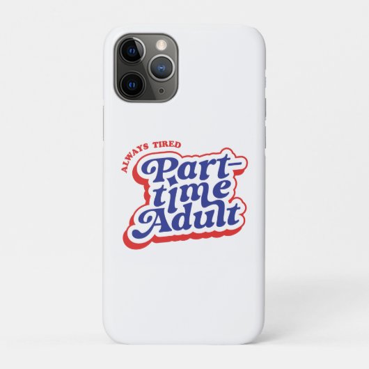 Deeltijd Volwassene Case-Mate iPhone Case (Achterkant)