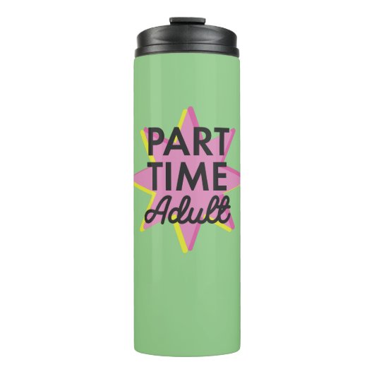 Deeltijd Volwassene Thermosbeker (Voorkant)