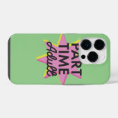 Deeltijds volwassene iPhone hoesje (Achterkant horizontaal)