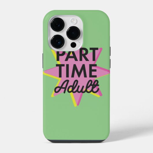 Deeltijds volwassene iPhone hoesje (Achterkant)