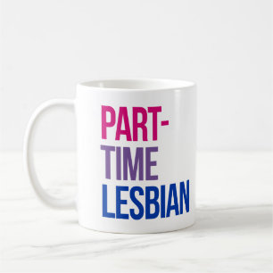 Deeltijdse lesbienne koffiemok