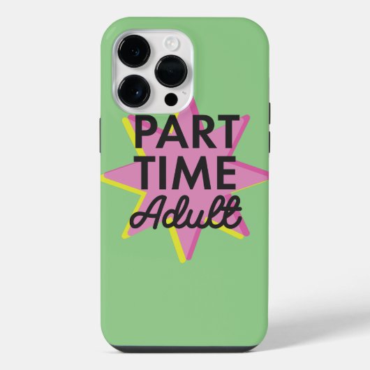 Deeltijdse Volwassene iPhone Hoesje (Achterkant)