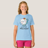 Deeltijdzeemeermin | Cat Mermaid Funny Kind T-Shir T-shirt (Voorkant volledig)