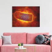 Deeltjes 2 canvas afdruk (Insitu (Woonkamer))